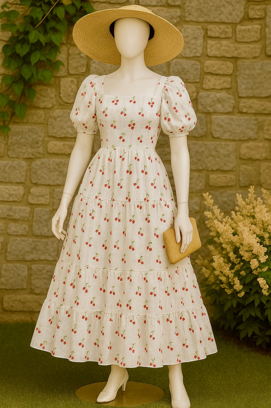 Cherry Blossom Summer Dress