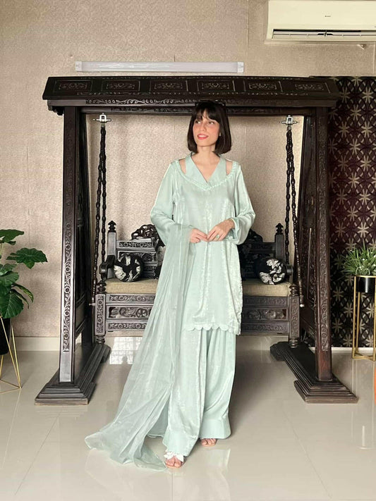 Pastel Green Farshi Shalwar