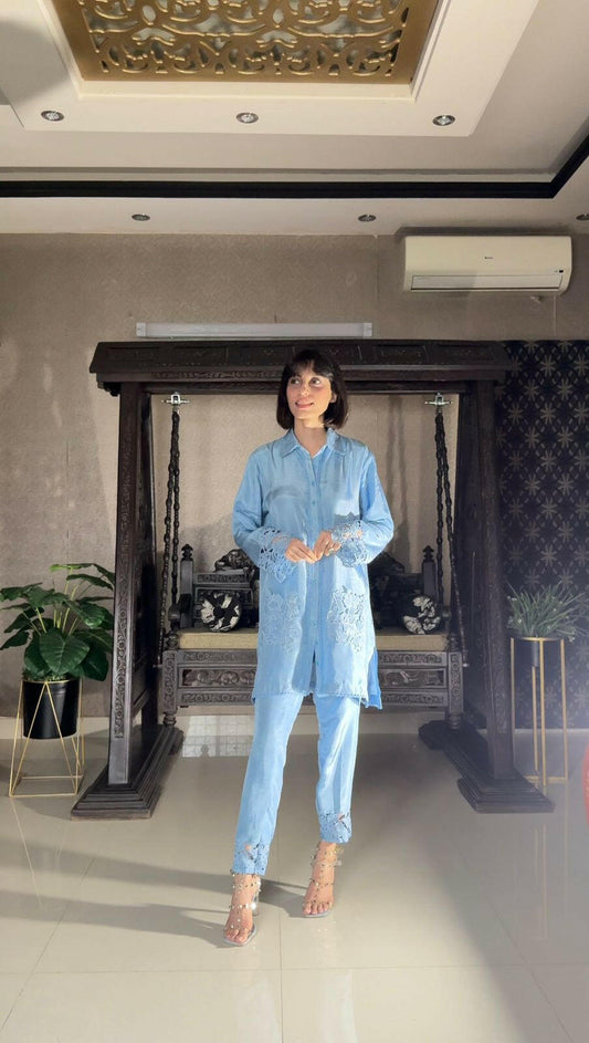 Pastel Blue Chicken Kari Set