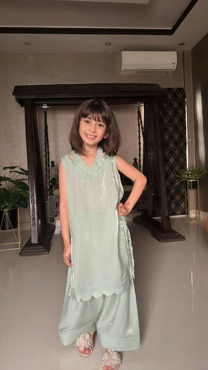 Pastel Green Farshi Shalwar