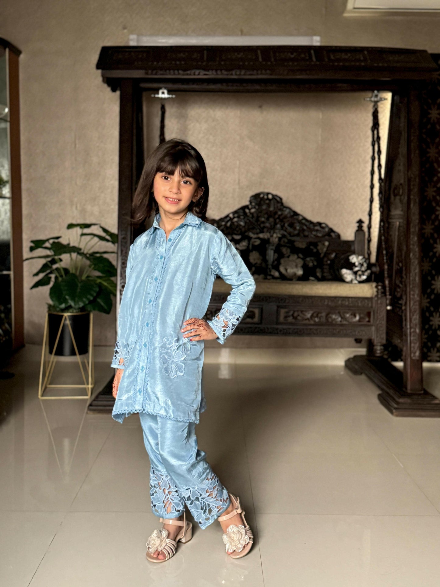 Pastel Blue Chicken Kari Set