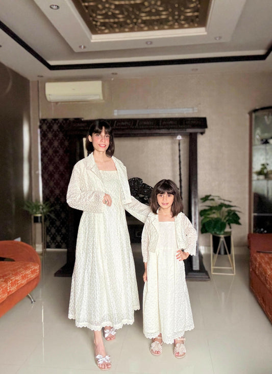 Serah White Chicken Kari Frock